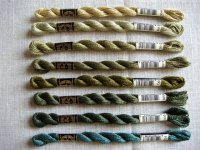 DMC Pearl Cotton Thread (Blues/Green Hues)
