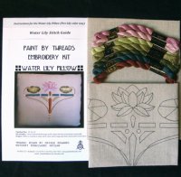 Water Lily Pillow Embroidery Kit