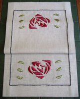 Rose Table Scarf (silk)